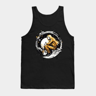 golden hair woman Tank Top